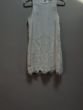 Forever 21 Ivory Lace Midi Dress